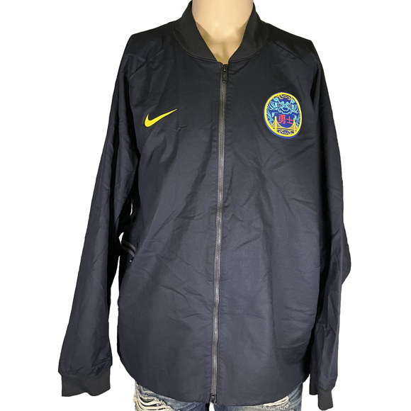 RARE NIKE GOLDEN STATE WARRIORS "THE BAY" CHINESE NEW YEAR JACKET BLACK SIZE 2XL - Picture 4 of 6